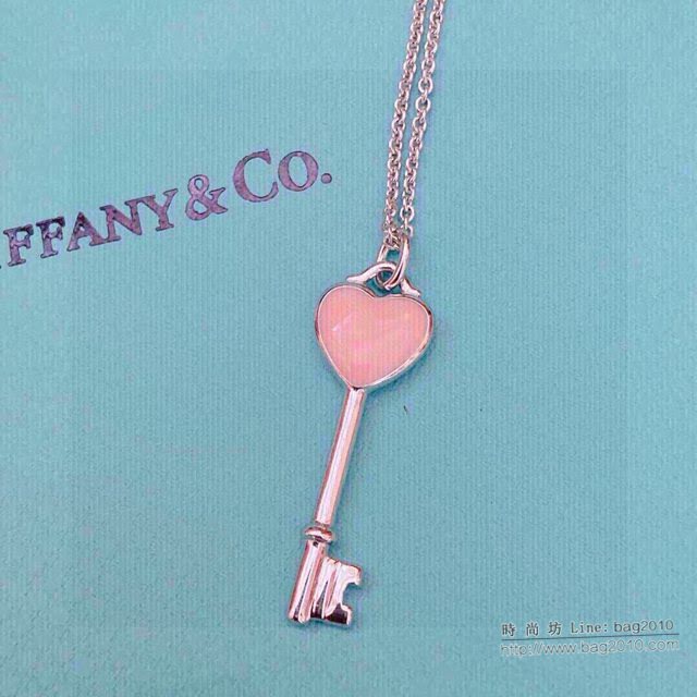 Tiffany純銀飾品 蒂芙尼女士專櫃爆款桃心鑰匙項鏈  zgt1649